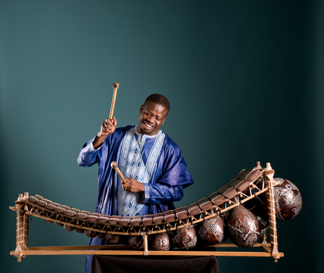 Mamadou Diabate is a musician who makes Balafon Music from Burkina Faso